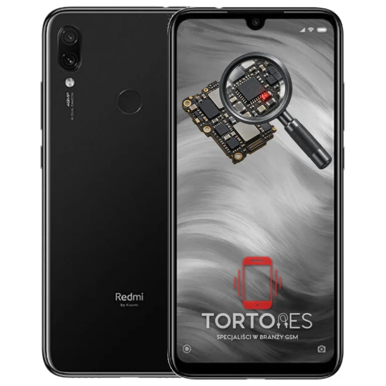 Redmi Note 7 z symbolem diagnostyki - diagnoza telefonu