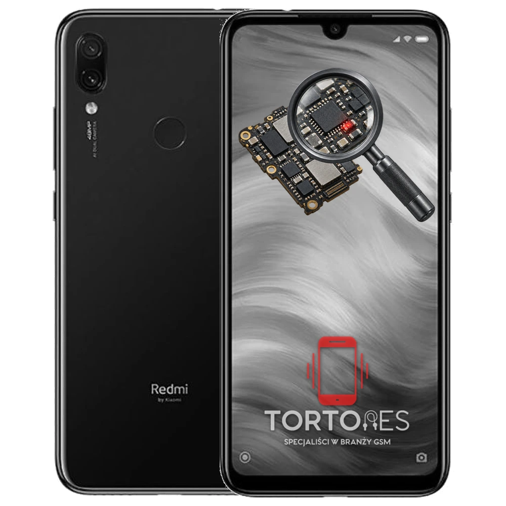 Redmi Note 7 z symbolem diagnostyki - diagnoza telefonu
