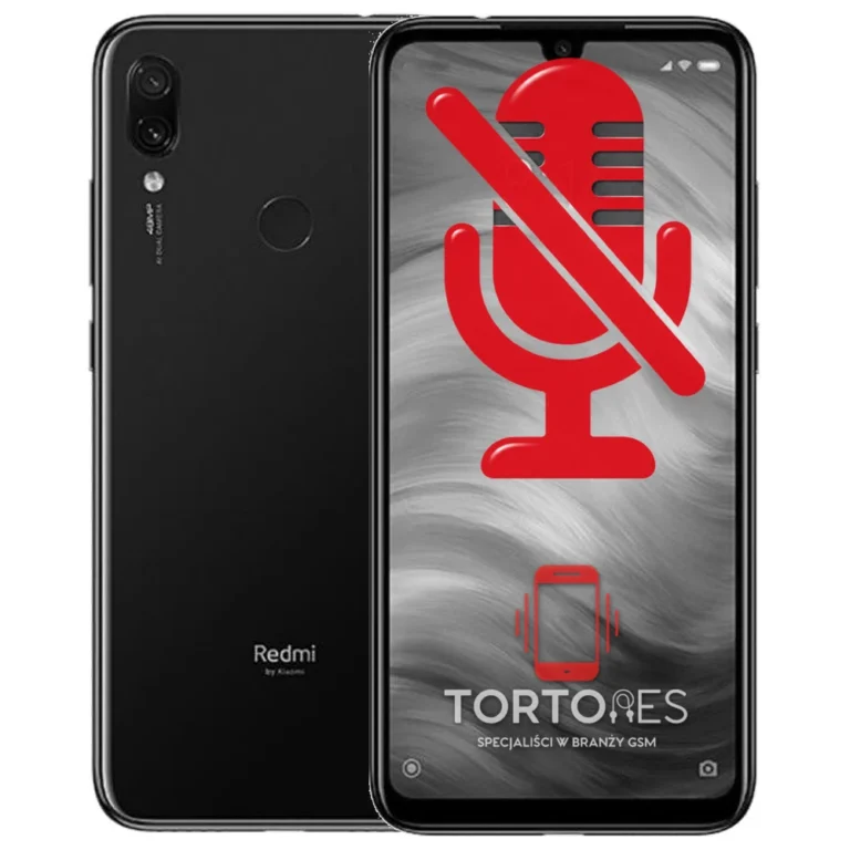 Redmi Note 7 z symbolem mikrofonu - naprawa mikrofonu