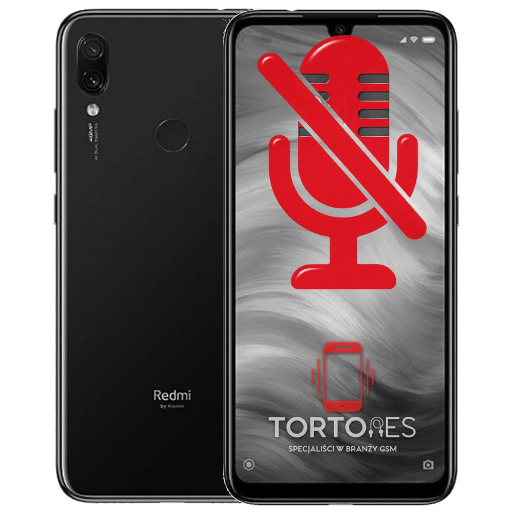 Redmi Note 7 z symbolem mikrofonu - naprawa mikrofonu