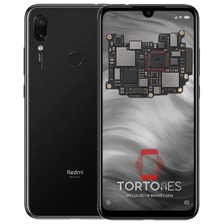 Redmi Note 7 z ilustracją płyty głównej - naprawa płyty głównej