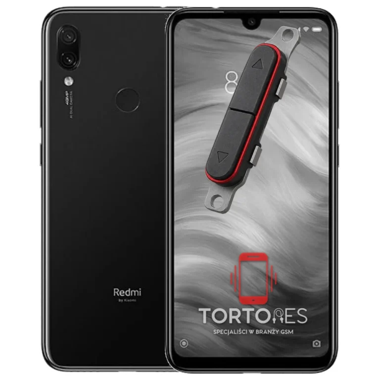 Redmi Note 7 z symbolem przycisków - naprawa przycisków włączania i głośności