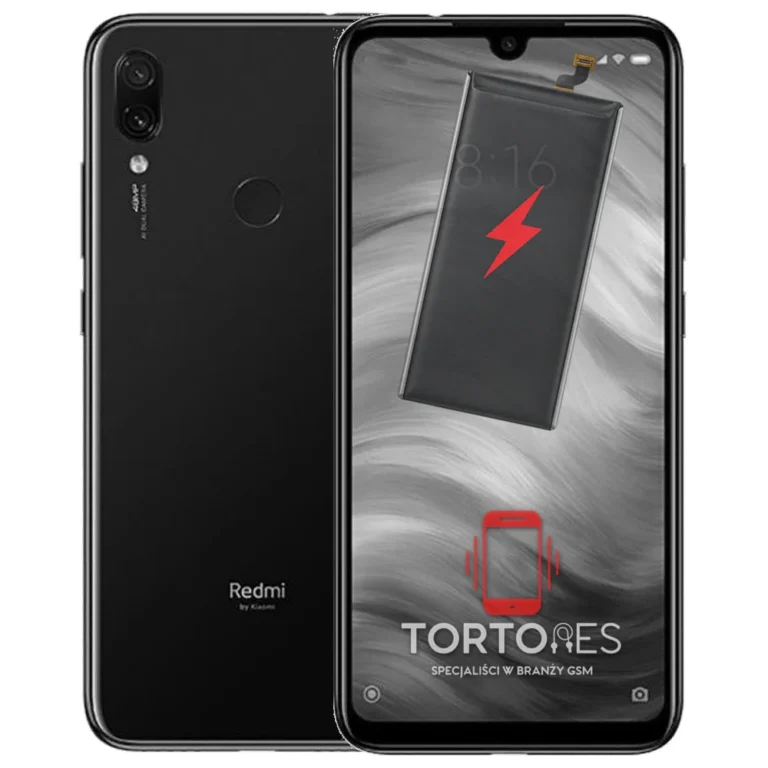 Redmi Note 7 z ilustracją baterii - wymiana baterii