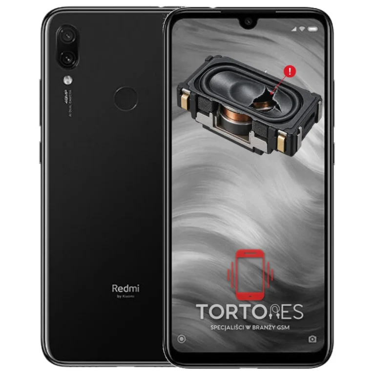Redmi Note 7 z symbolem głośnika multimedialnego - wymiana głośnika multimedialnego