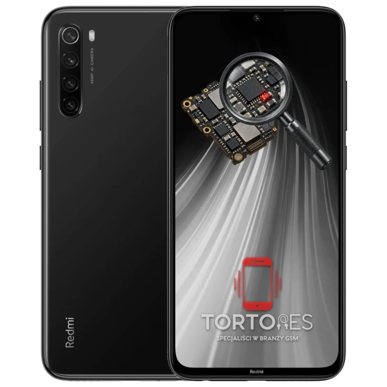 Redmi Note 8 z symbolem diagnostyki - diagnoza telefonu