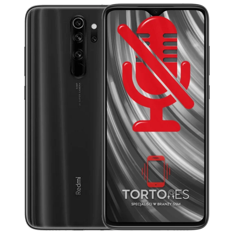 Redmi Note 8 Pro z symbolem mikrofonu - naprawa mikrofonu