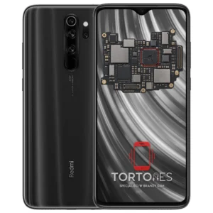 Redmi Note 8 Pro z ilustracją płyty głównej - naprawa płyty głównej