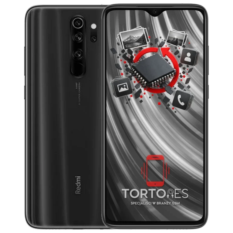 Redmi Note 8 Pro z ilustracją odzyskiwania danych - odzyskiwanie danych