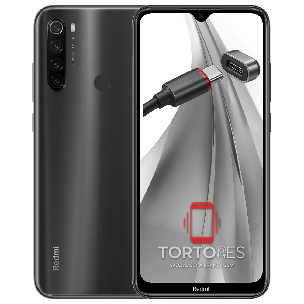 Redmi Note 8T z ilustracją złącza ładowania - naprawa złącza ładowania