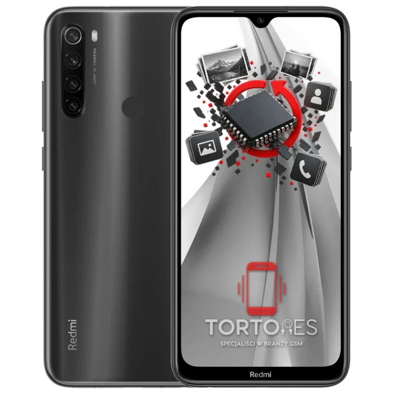 Redmi Note 8T z ilustracją odzyskiwania danych - odzyskiwanie danych
