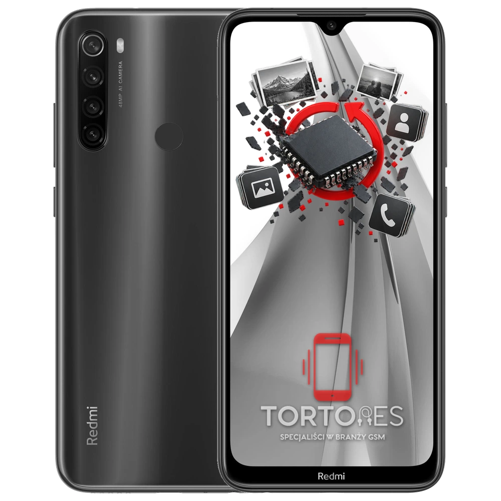 Redmi Note 8T z ilustracją odzyskiwania danych - odzyskiwanie danych