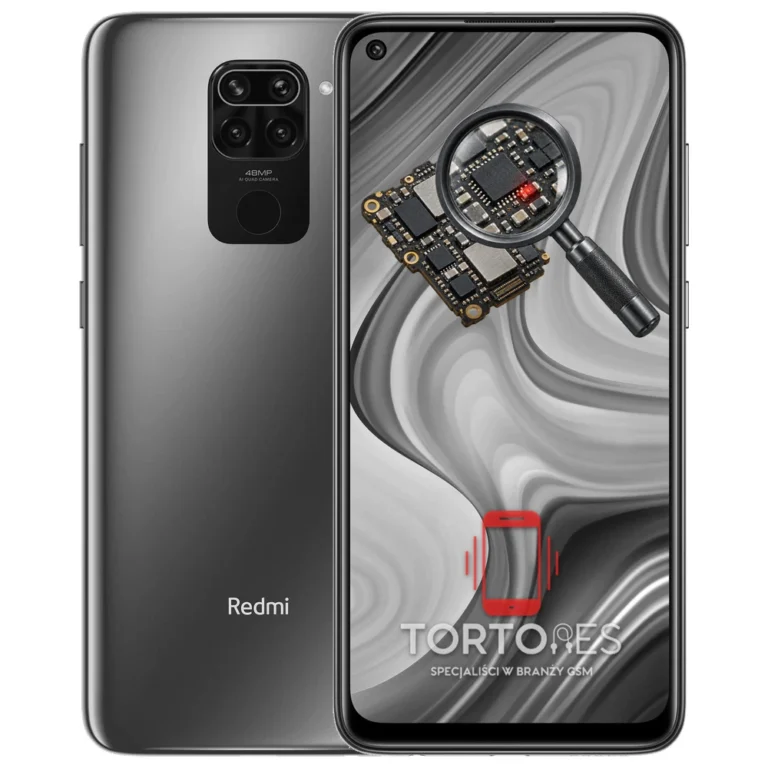 Redmi Note 9 z symbolem diagnostyki - diagnoza telefonu
