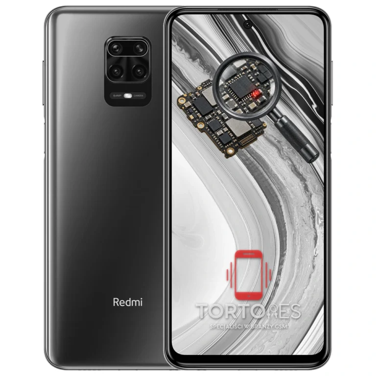 Redmi Note 9 Pro z symbolem diagnostyki - diagnoza telefonu
