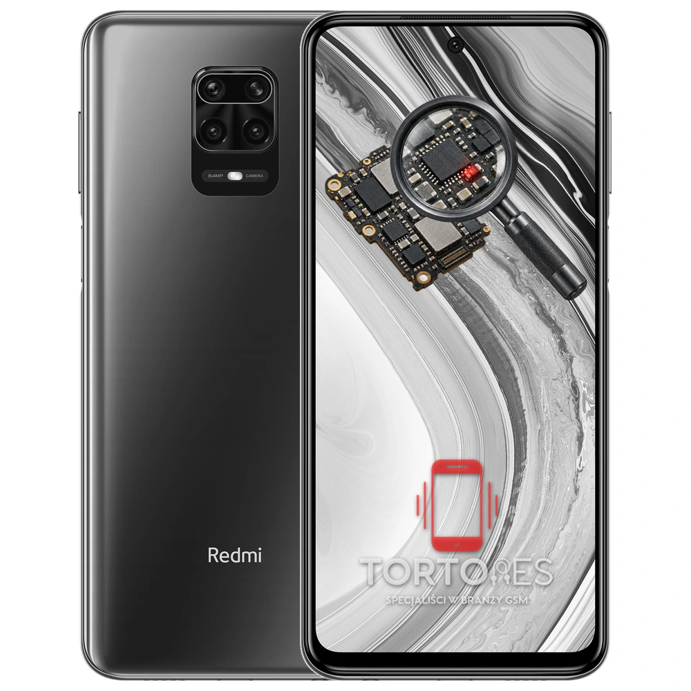 Redmi Note 9 Pro z symbolem diagnostyki - diagnoza telefonu