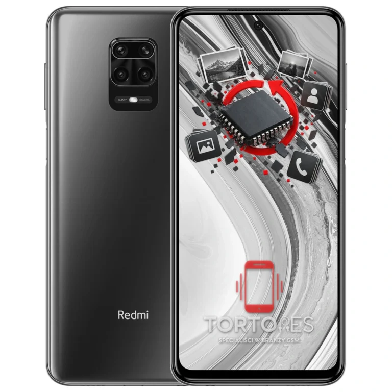 Redmi Note 9 Pro z ilustracją odzyskiwania danych - odzyskiwanie danych