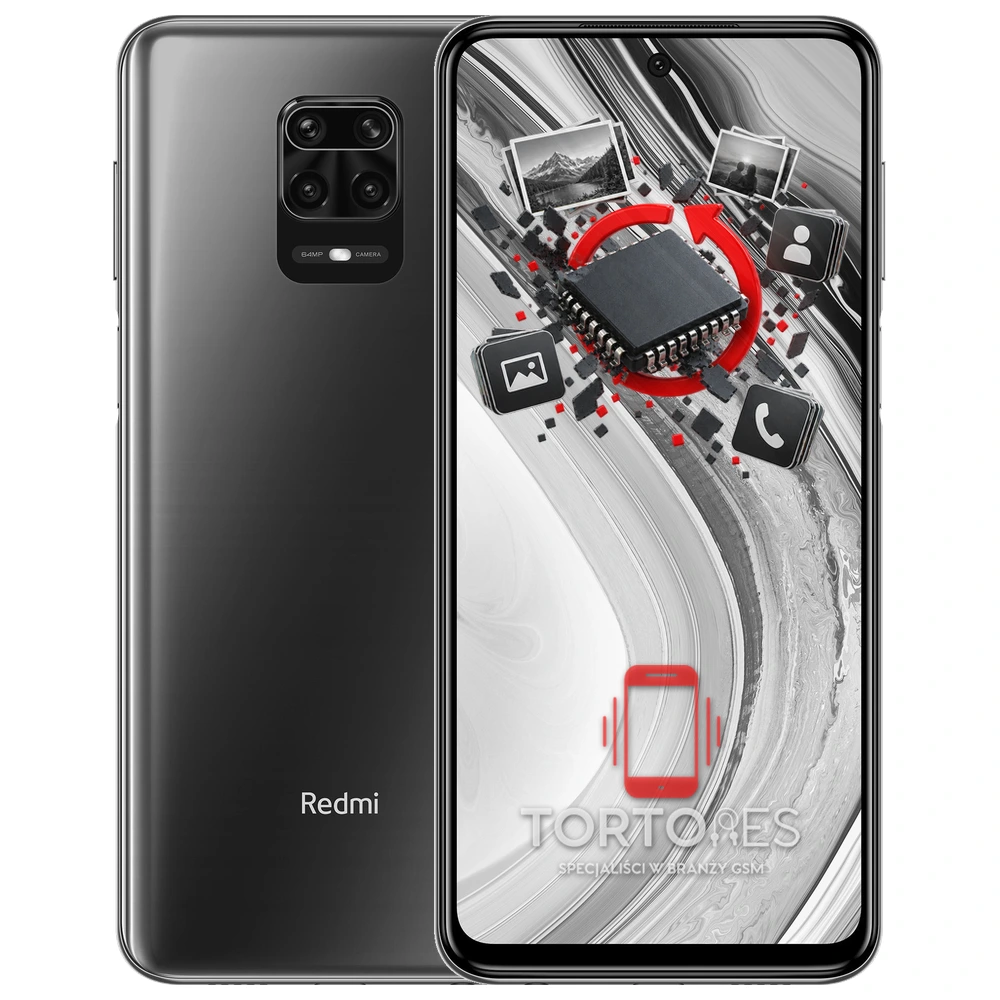 Redmi Note 9 Pro z ilustracją odzyskiwania danych - odzyskiwanie danych