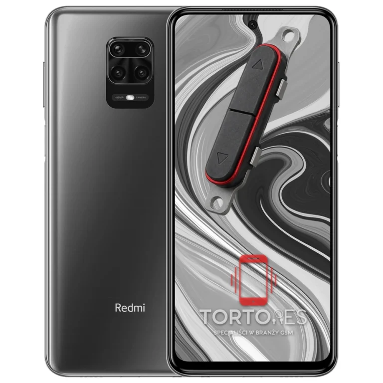 Redmi Note 9S z symbolem przycisków - naprawa przycisków włączania i głośności