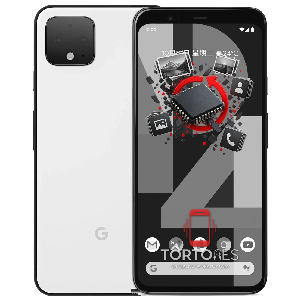 Google Pixel 4 z ilustracją odzyskiwania danych - odzyskiwanie danych
