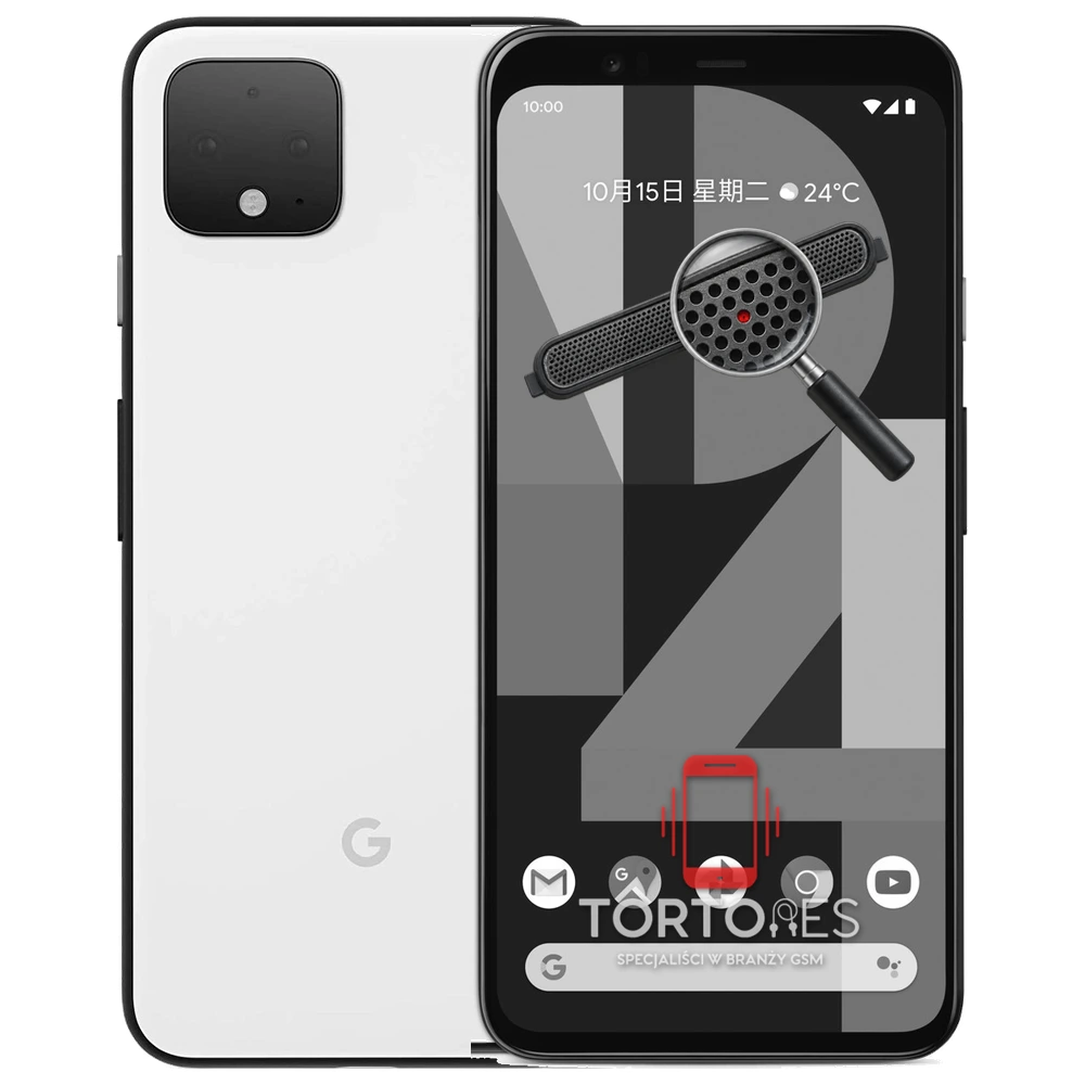 Google Pixel 4 z symbolem głośnika rozmów - wymiana głośnika rozmów