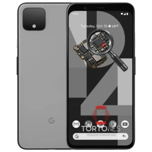 Google Pixel 4 XL z symbolem diagnostyki - diagnoza telefonu