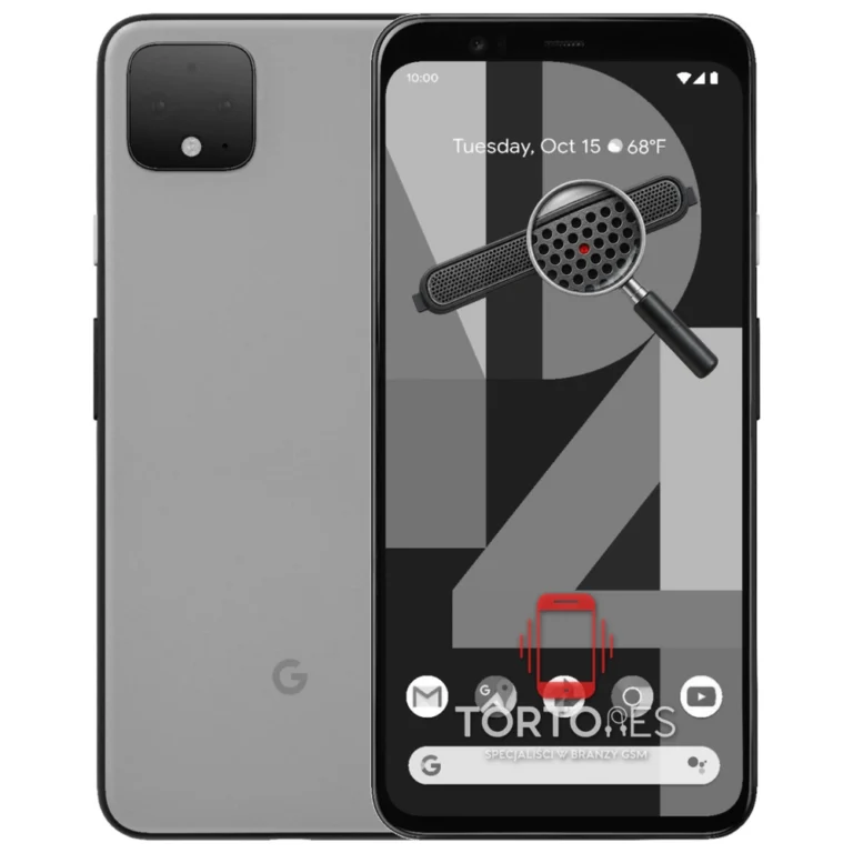 Google Pixel 4 XL z symbolem głośnika rozmów - wymiana głośnika rozmów