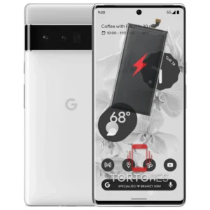 Google Pixel 6 Pro z ilustracją baterii - wymiana baterii