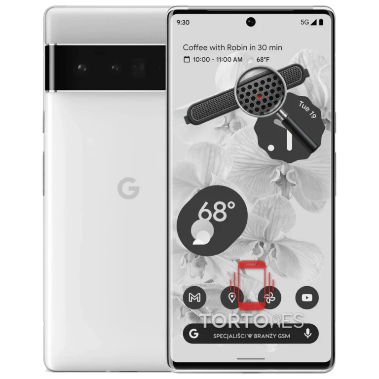 Google Pixel 6 Pro z symbolem głośnika rozmów - wymiana głośnika rozmów