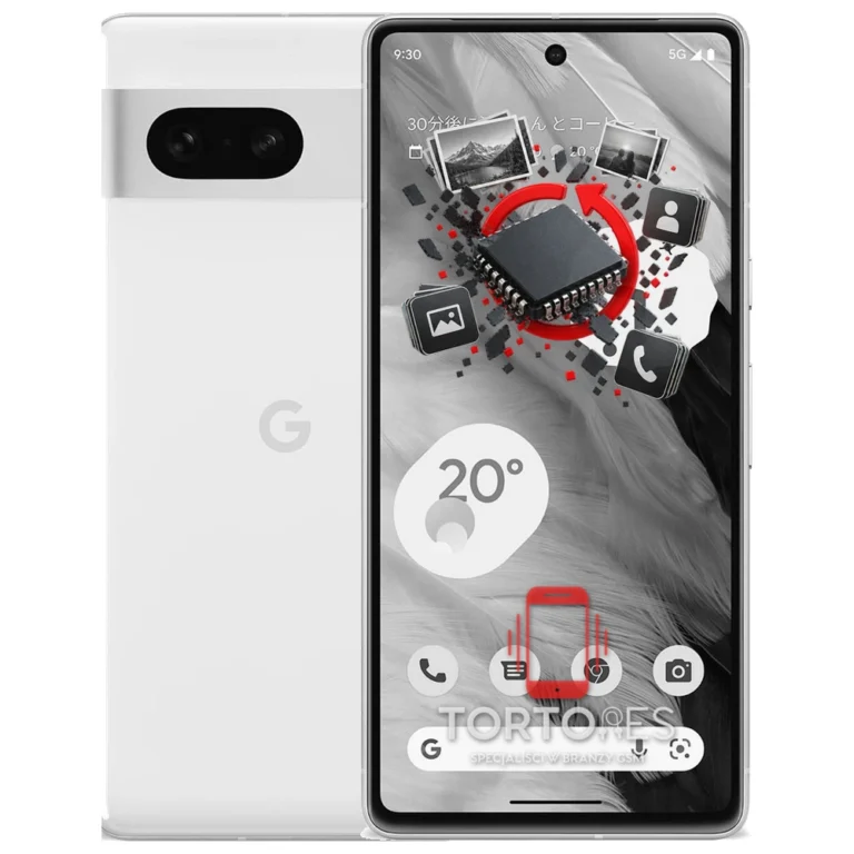 Google Pixel 7 z ilustracją odzyskiwania danych - odzyskiwanie danych
