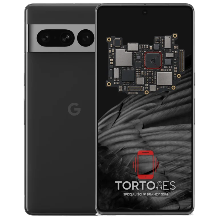 Google Pixel 7 Pro z ilustracją płyty głównej - naprawa płyty głównej