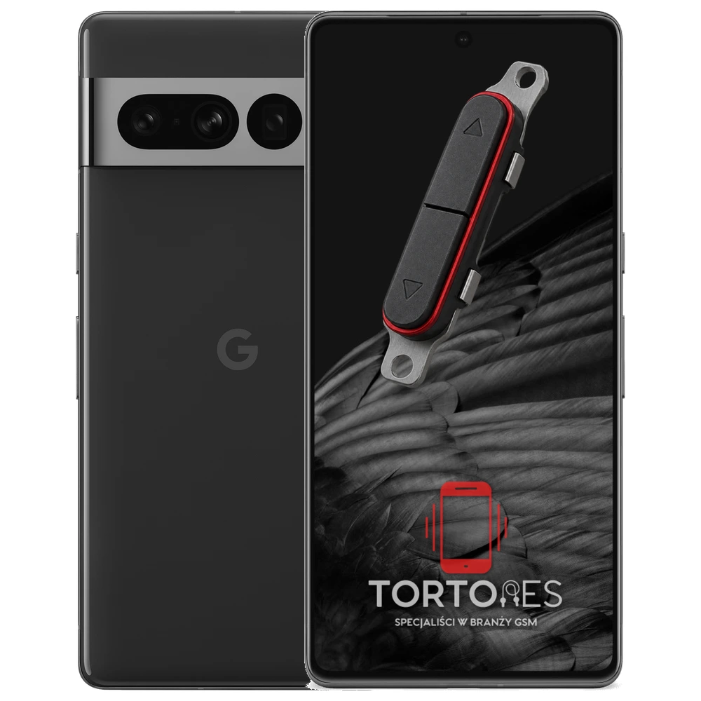 Google Pixel 7 Pro z symbolem przycisków - naprawa przycisków włączania i głośności