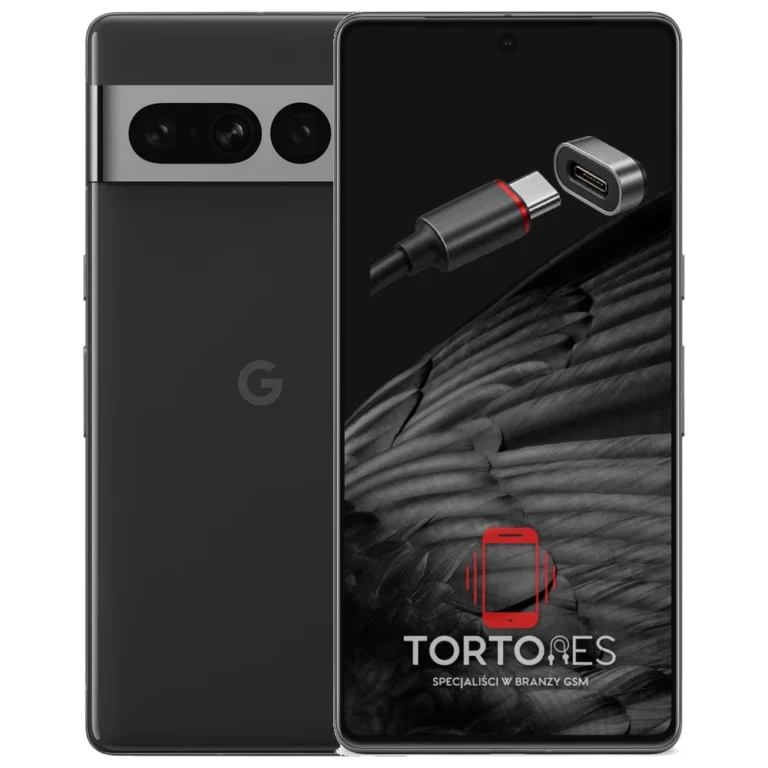 Google Pixel 7 Pro z ilustracją złącza ładowania - naprawa złącza ładowania