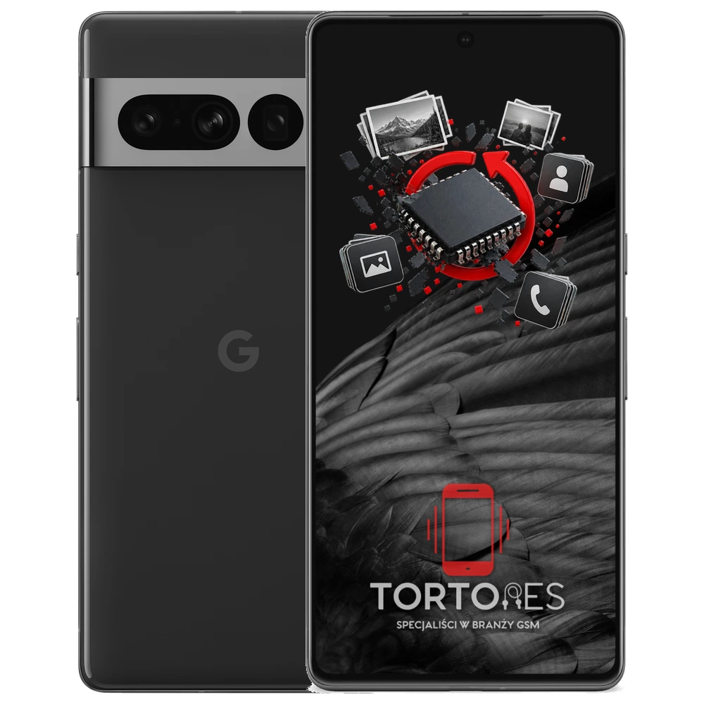 Google Pixel 7 Pro z ilustracją odzyskiwania danych - odzyskiwanie danych