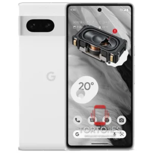 Google Pixel 7 z symbolem głośnika multimedialnego - wymiana głośnika multimedialnego