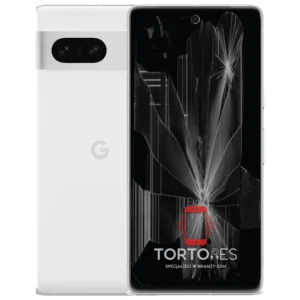 Google Pixel 7 z ilustracją pękniętego wyświetlacza - wymiana zbitego wyświetlacza