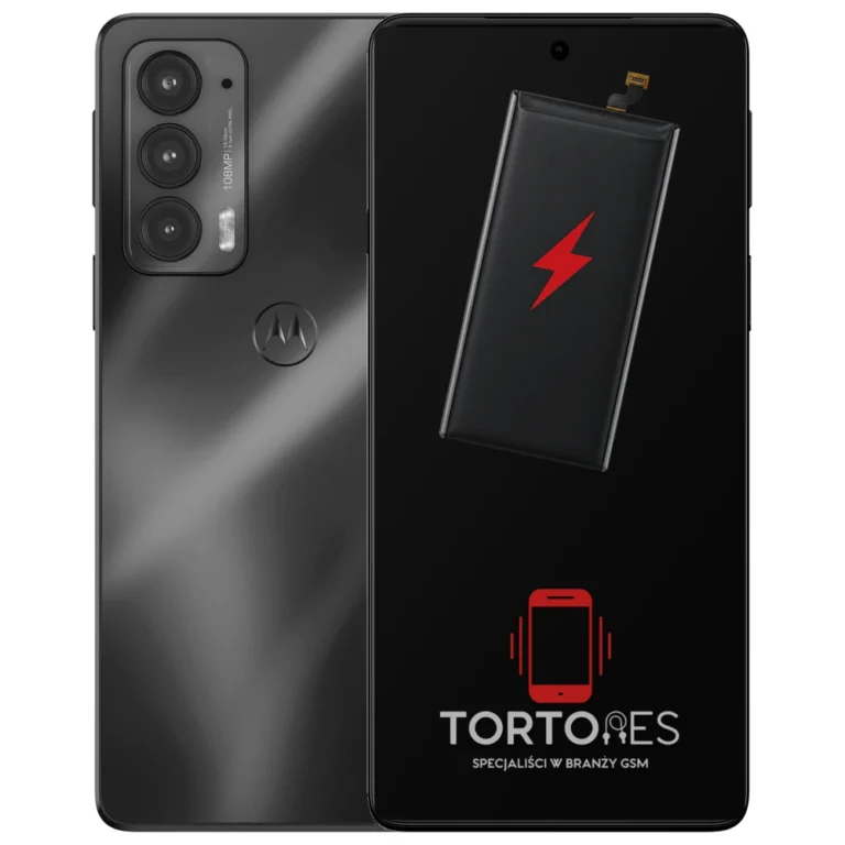 Motorola Edge 20 z ilustracją baterii - wymiana baterii