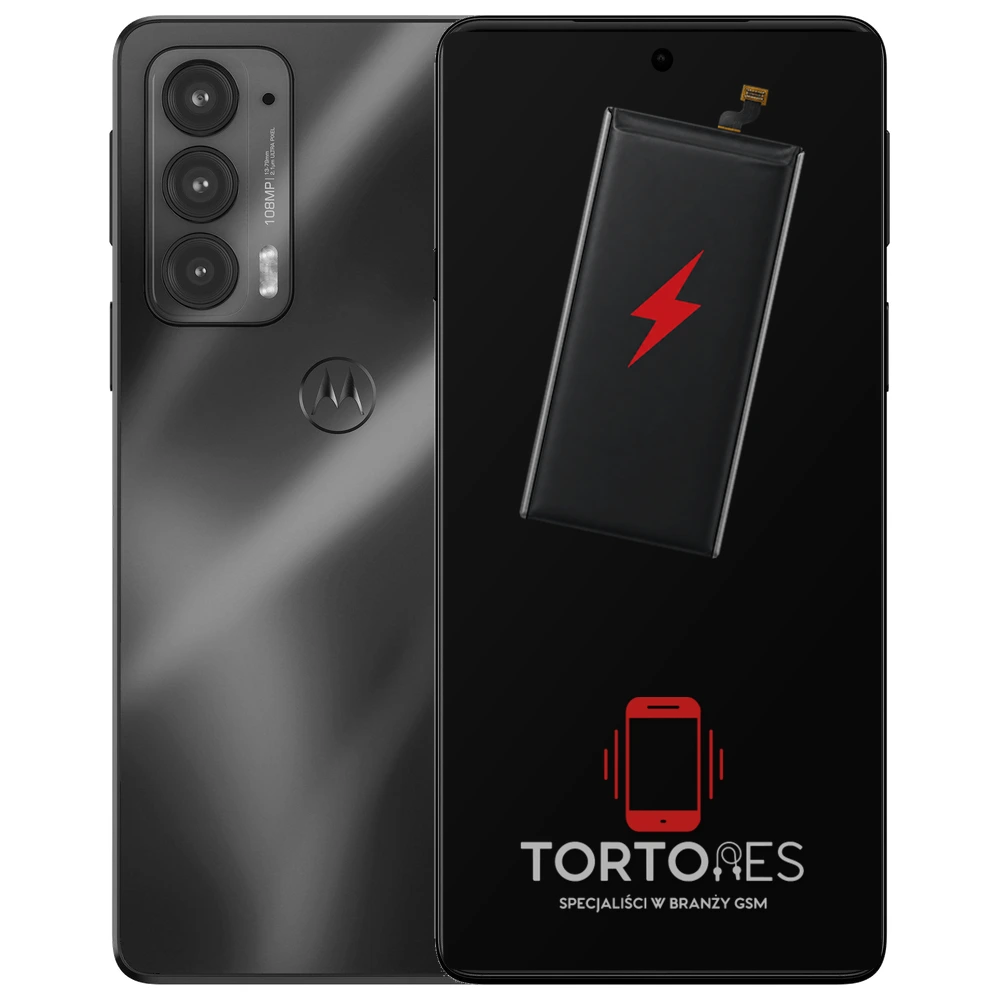 Motorola Edge 20 z ilustracją baterii - wymiana baterii