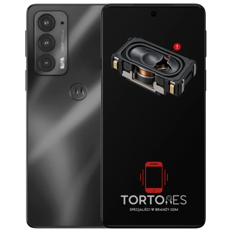 Motorola Edge 20 z symbolem głośnika multimedialnego - wymiana głośnika multimedialnego