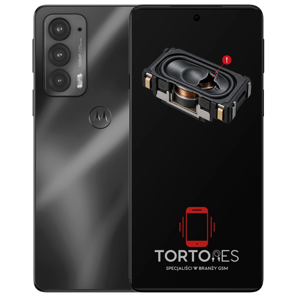 Motorola Edge 20 z symbolem głośnika multimedialnego - wymiana głośnika multimedialnego