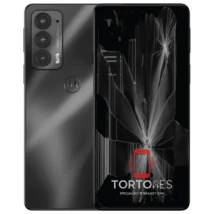Motorola Edge 20 z ilustracją pękniętego wyświetlacza - wymiana zbitego wyświetlacza