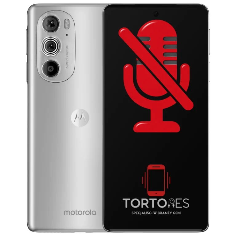 Motorola Edge 30 Pro z symbolem mikrofonu - naprawa mikrofonu