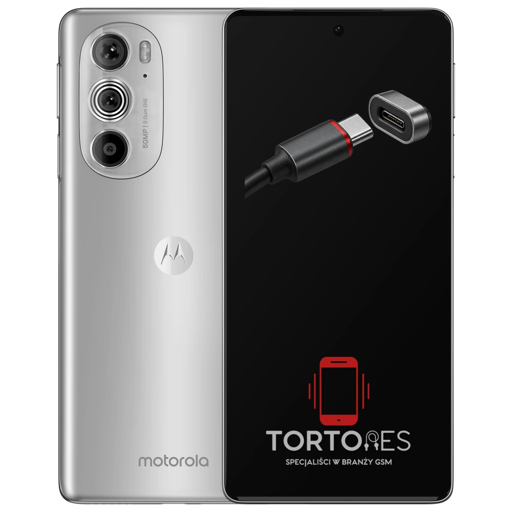 Motorola Edge 30 Pro z ilustracją złącza ładowania - naprawa złącza ładowania