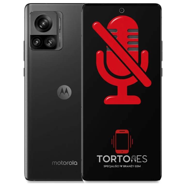 Motorola Edge 30 Ultra z symbolem mikrofonu - naprawa mikrofonu