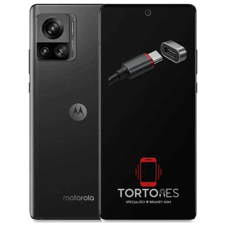 Motorola Edge 30 Ultra z ilustracją złącza ładowania - naprawa złącza ładowania