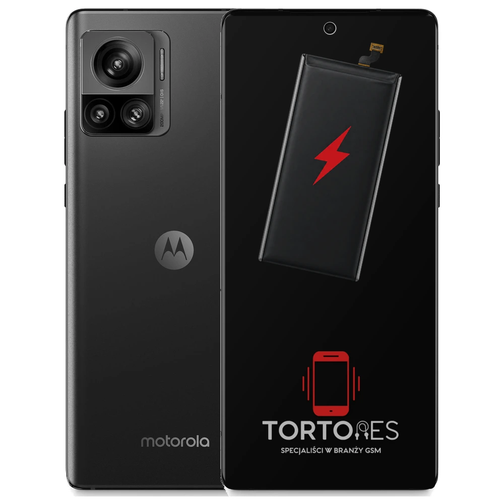 Motorola Edge 30 Ultra z ilustracją baterii - wymiana baterii