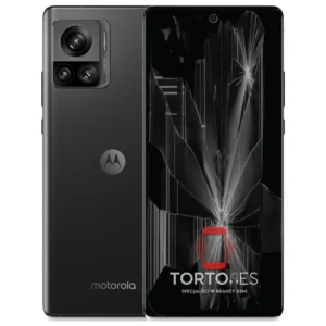 Motorola Edge 30 Ultra z ilustracją pękniętego wyświetlacza - wymiana zbitego wyświetlacza
