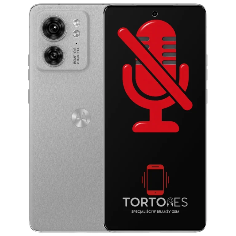 Motorola Edge 40 z symbolem mikrofonu - naprawa mikrofonu