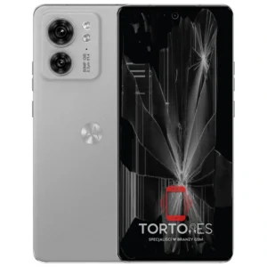Motorola Edge 40 z ilustracją pękniętego wyświetlacza - wymiana zbitego wyświetlacza