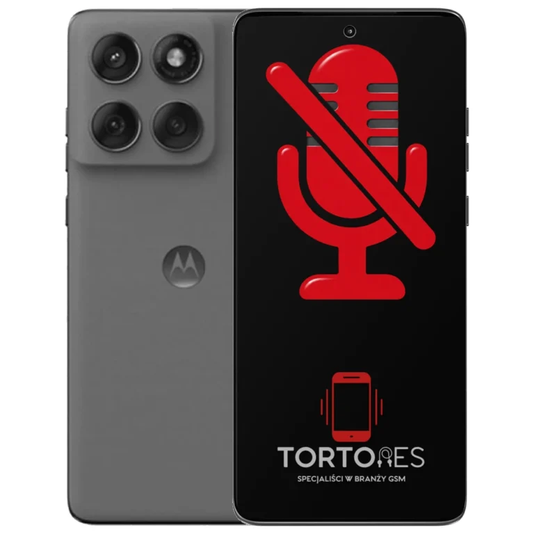 Motorola Edge 60 Fusion z symbolem mikrofonu - naprawa mikrofonu