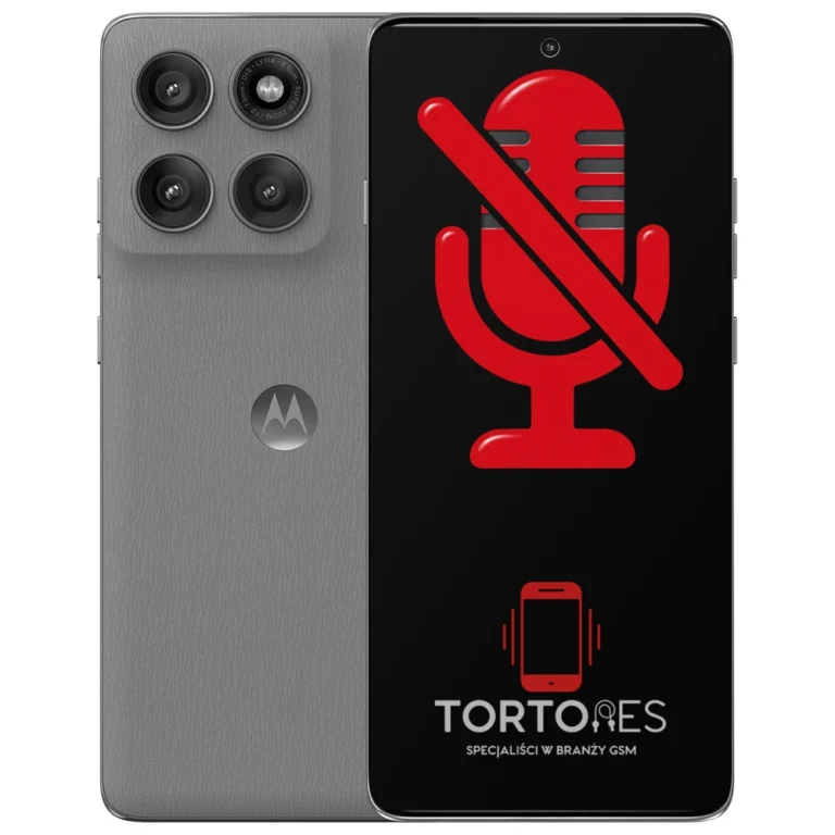 Motorola Edge 60 Pro z symbolem mikrofonu - naprawa mikrofonu
