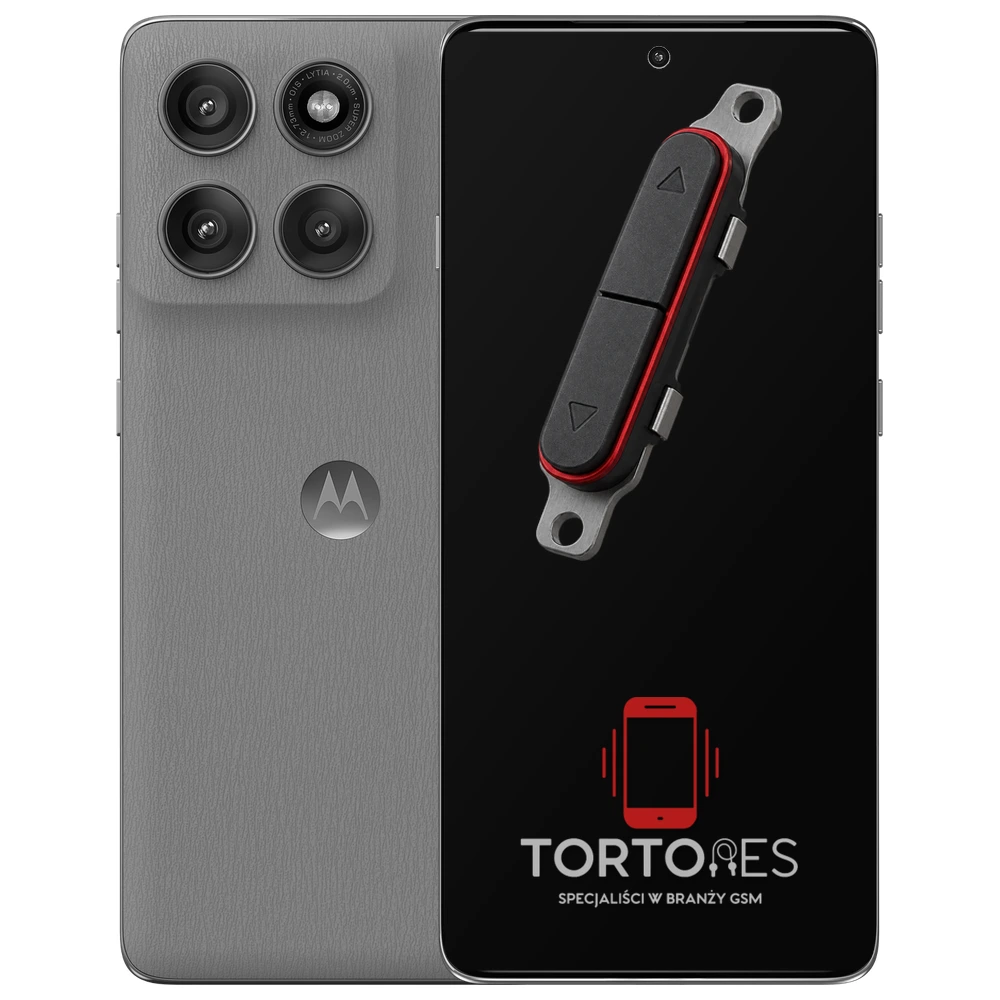 Motorola Edge 60 Pro z symbolem przycisków - naprawa przycisków włączania i głośności